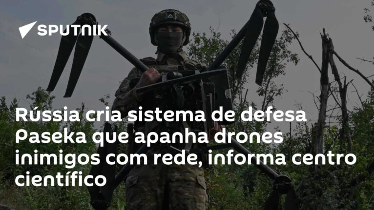 Rússia cria sistema de defesa Paseka que apanha drones inimigos com rede, informa centro científico