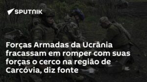 Forças Armadas da Ucrânia fracassam em romper com suas forças o cerco na região de Carcóvia, diz fonte