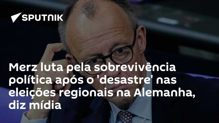 Merz luta pela sobrevivência política após o 'desastre' nas eleições regionais na Alemanha, diz mídia