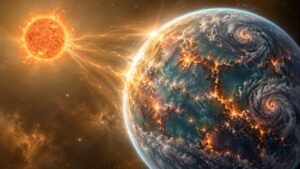 Exoplaneta intriga cientistas ao exibir órbita retrógrada e desalinhada extrema (IMAGEM)