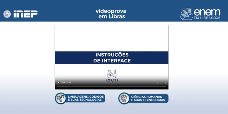 Plataforma Enem Libras ganha atualização com provas de 2017 a 2025