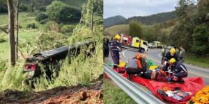 Cinco pessoas morrem em acidente com ônibus no interior de SP